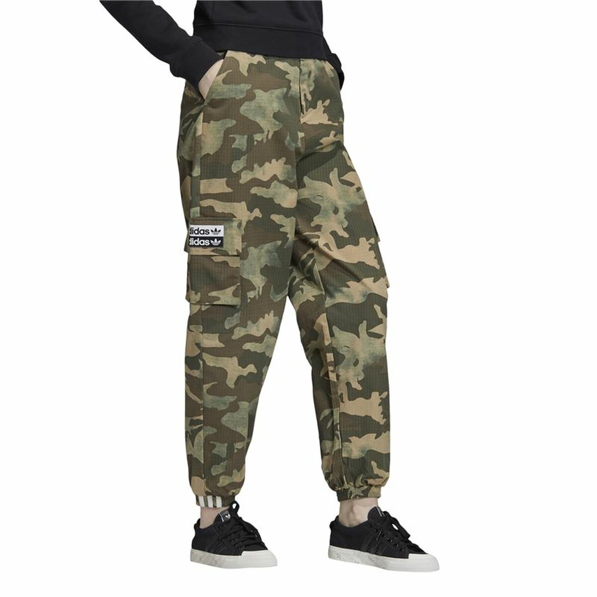Adult’s Tracksuit Bottoms Adidas Originals Camo Lady Dark green