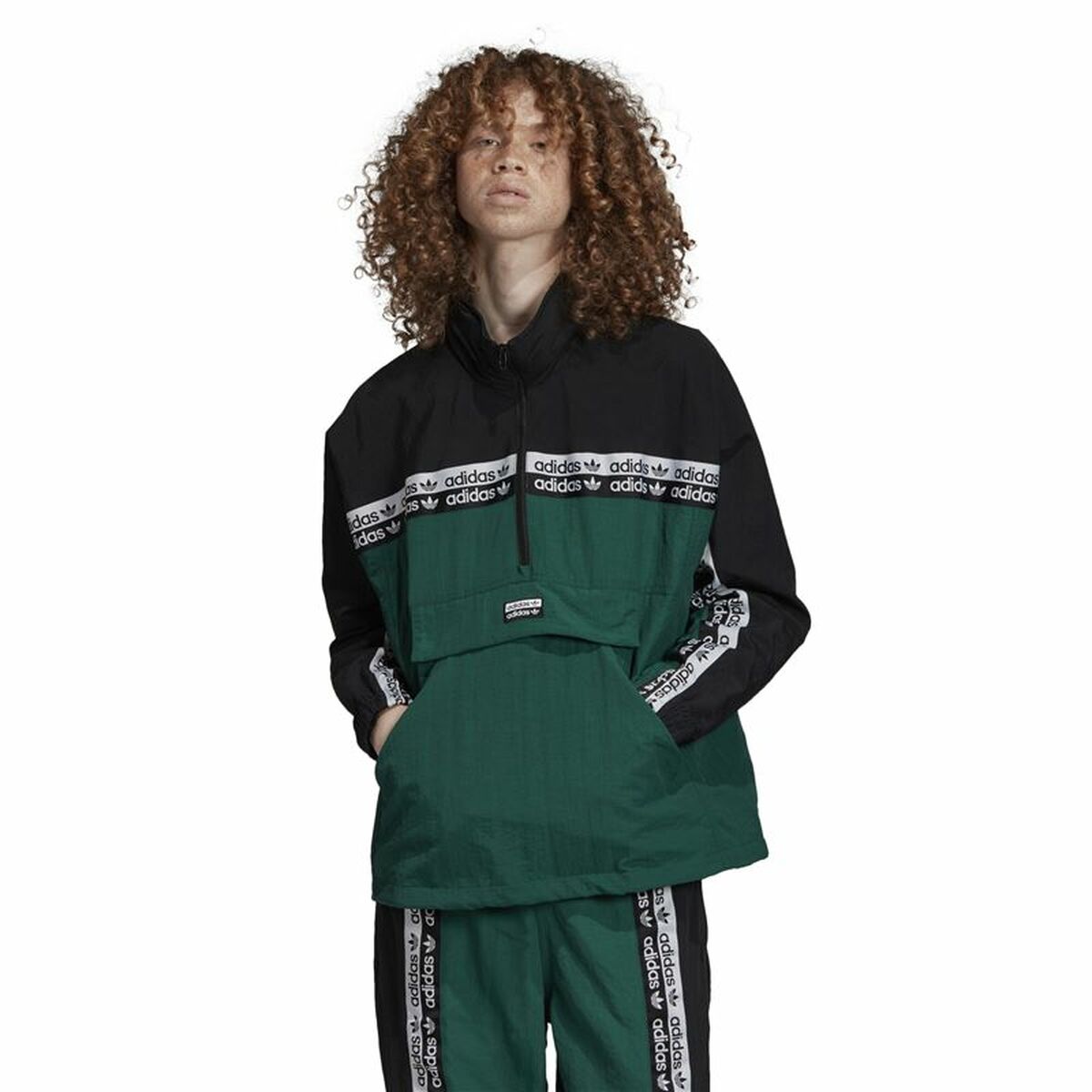Men’s Sports Jacket Adidas Originals R.Y.V. BLKD 2.0 Track Dark green