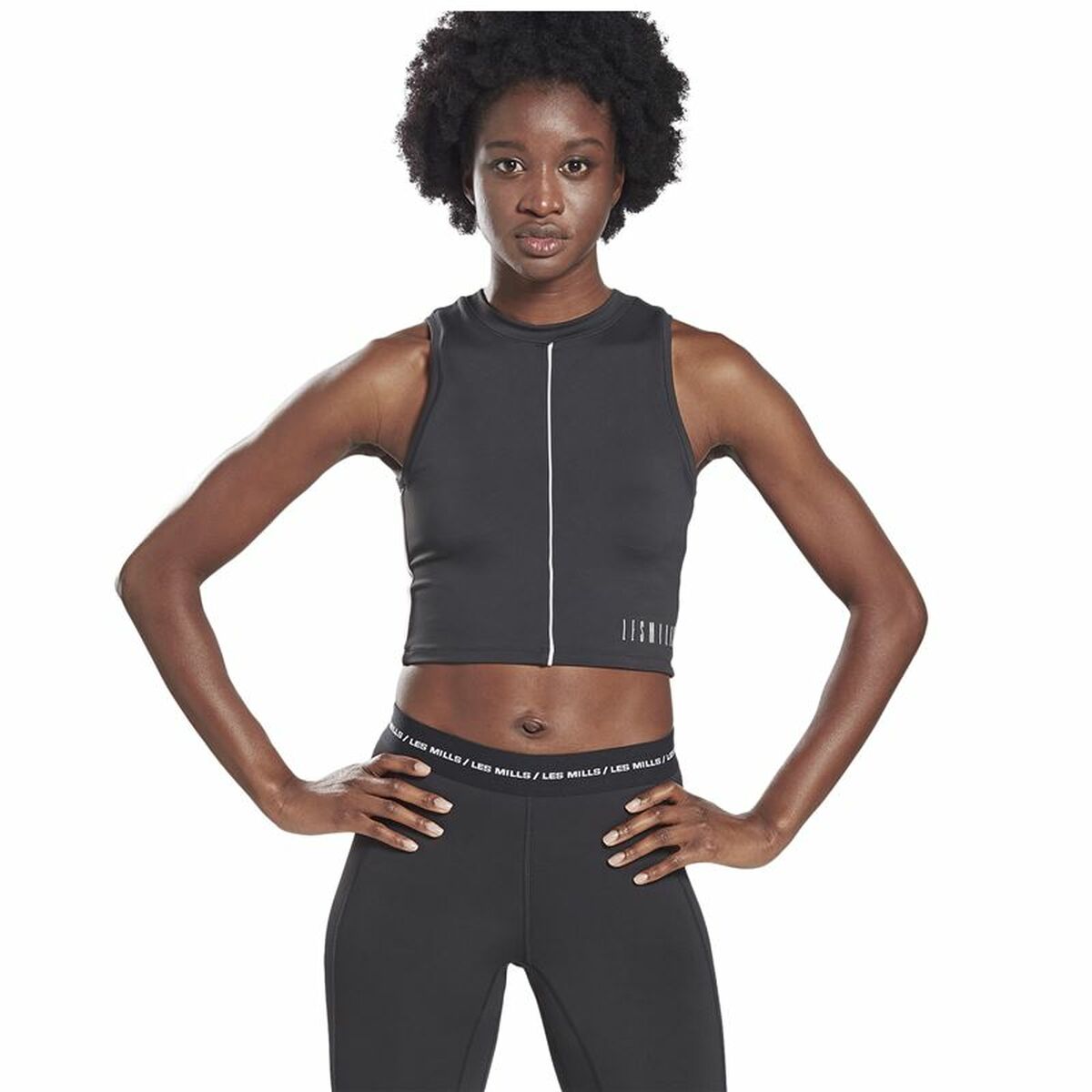 Women’s Sleeveless T-shirt Reebok Les Mills® Performance Black