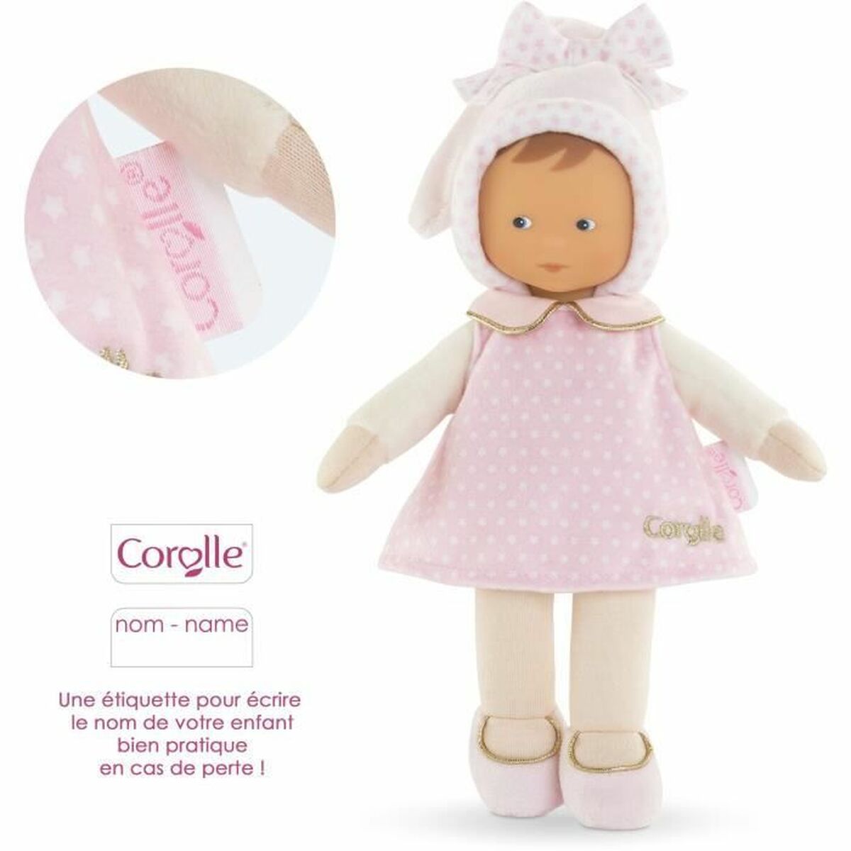 Fluffy toy Corolle Miss Reves d’toiles 25 cm Pink Cloth Star