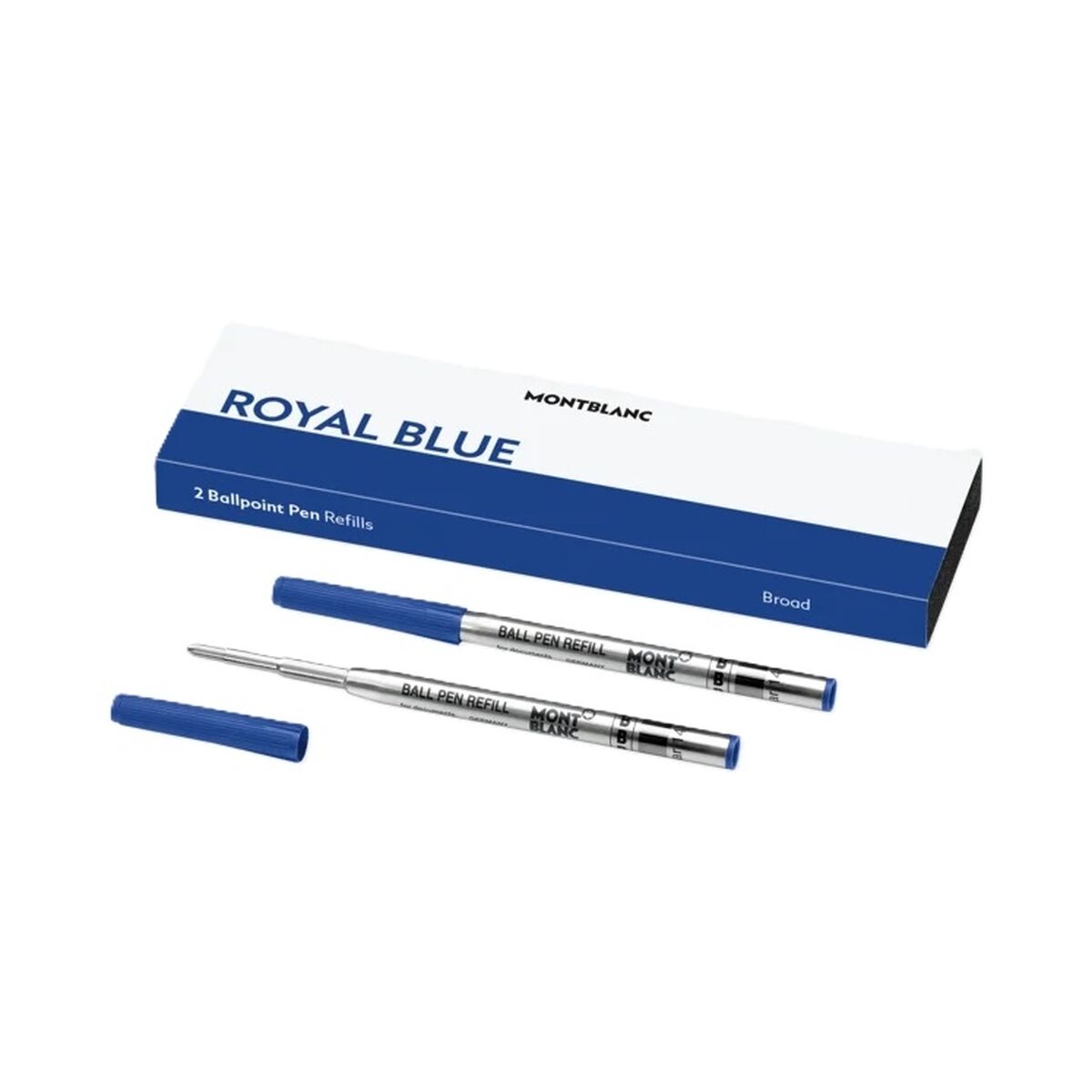 Refill for ballpoint pen Montblanc ROYAL BLUE – REFILLS  BALL PEN – BROAD – 2 PCS Blue 2 Units