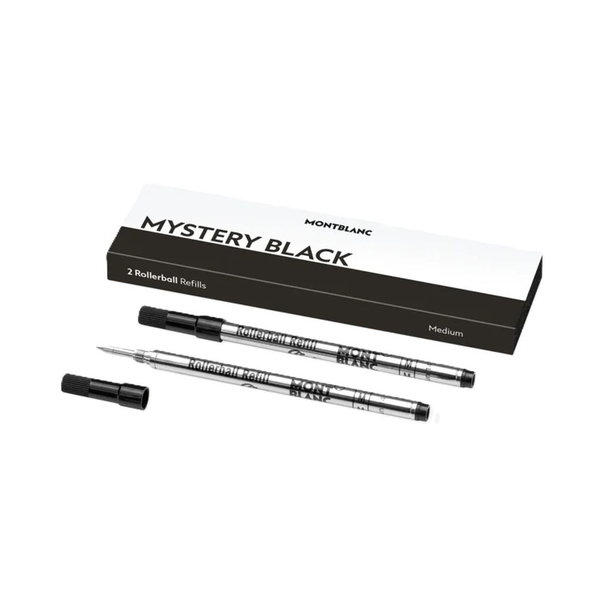 Refill for ballpoint pen Montblanc MISTERY BLACK Black 2 Units Refill for ballpoint pen Montblanc MISTERY BLACK Black 2 Units