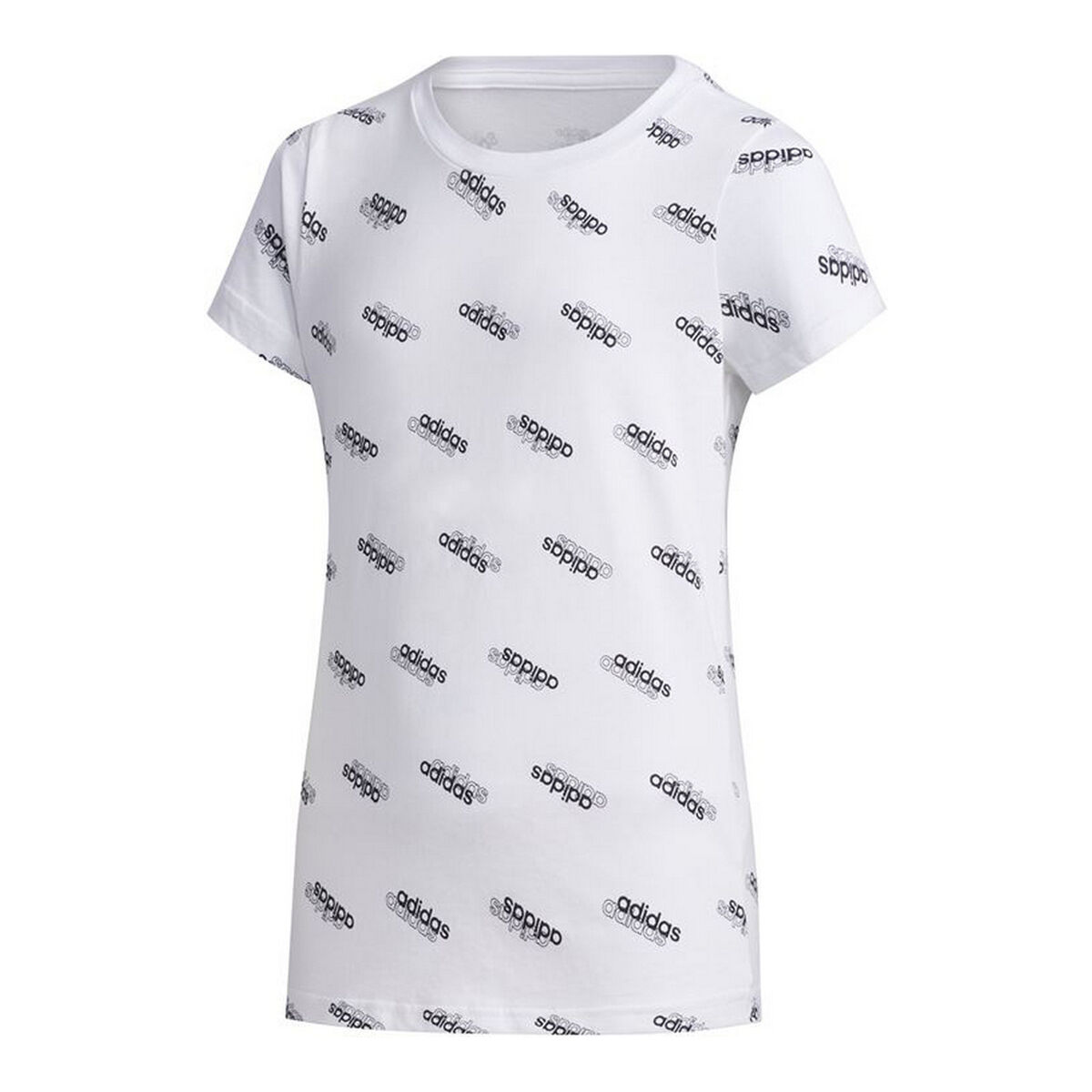 Child’s Short Sleeve T-Shirt Adidas Sportswear White Child’s Short Sleeve T-Shirt Adidas Sportswear White