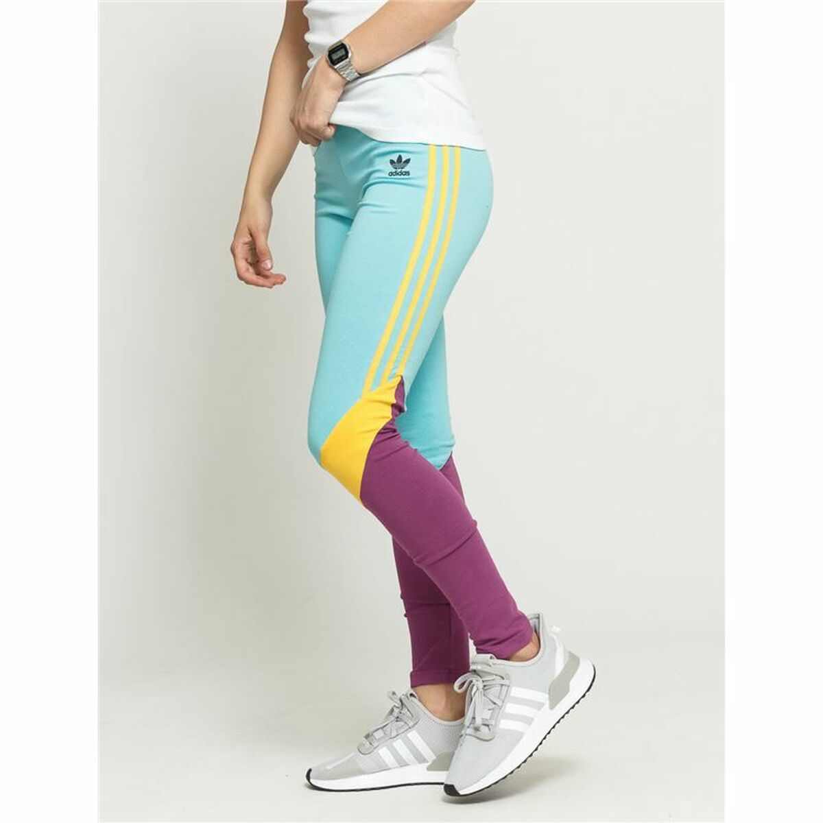 Sport leggings for Women Adidas High-Waisted Aquamarine Sport leggings for Women Adidas High-Waisted Aquamarine