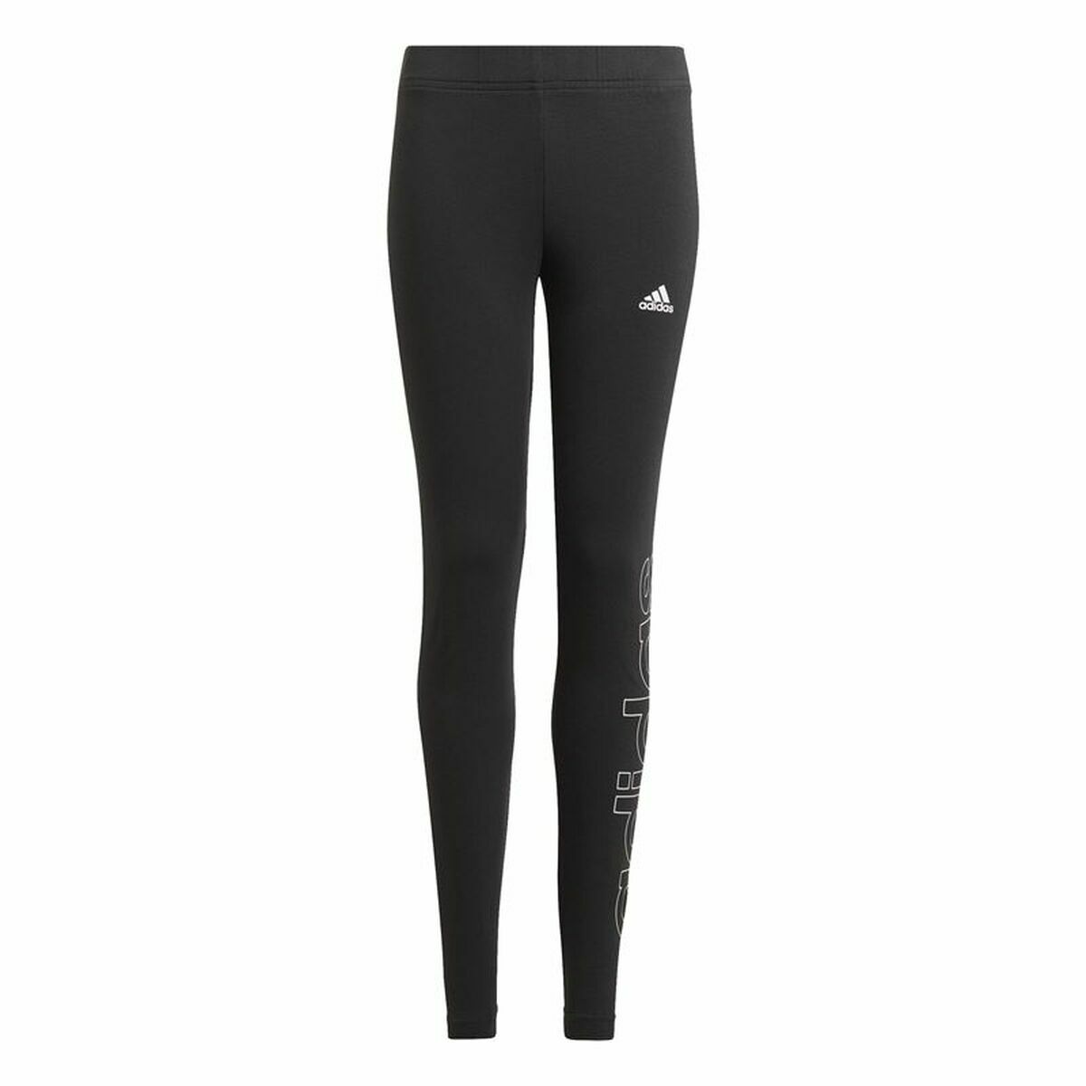 Sports Leggings for Children Adidas Essentials Black Sports Leggings for Children Adidas Essentials Black
