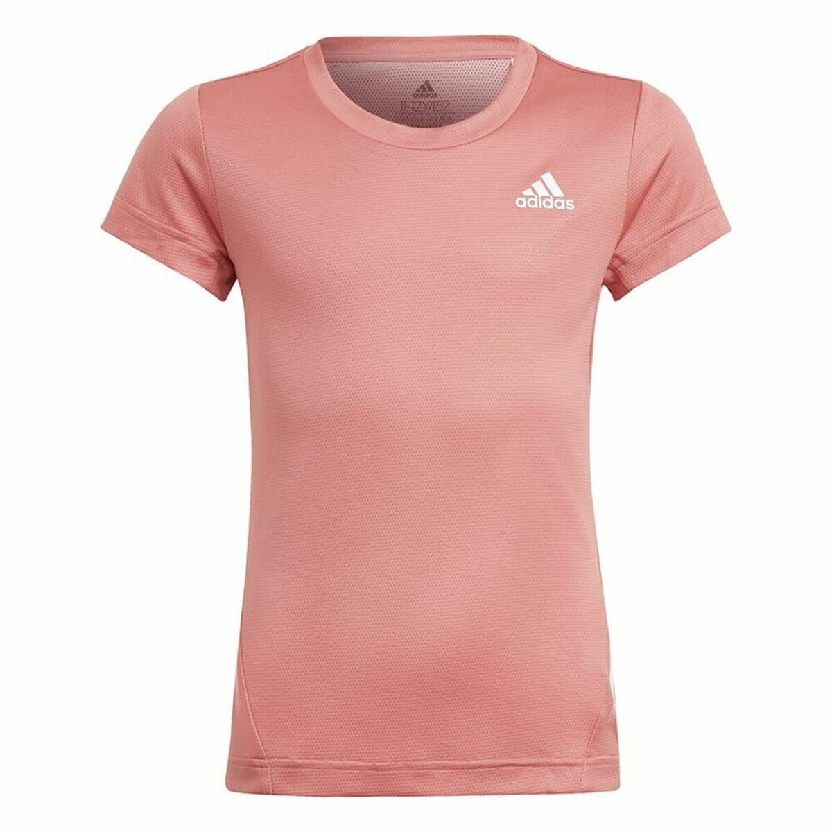 Child’s Short Sleeve T-Shirt Adidas Aeroready Salmon