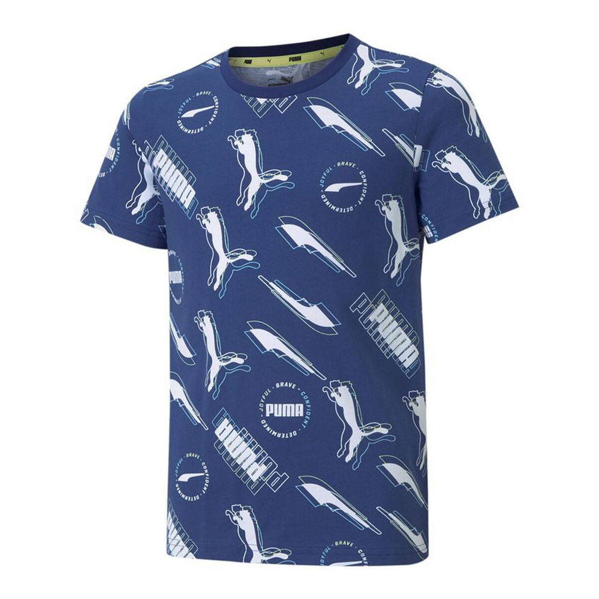 Child’s Short Sleeve T-Shirt Puma AOP Dark blue Child’s Short Sleeve T-Shirt Puma AOP Dark blue