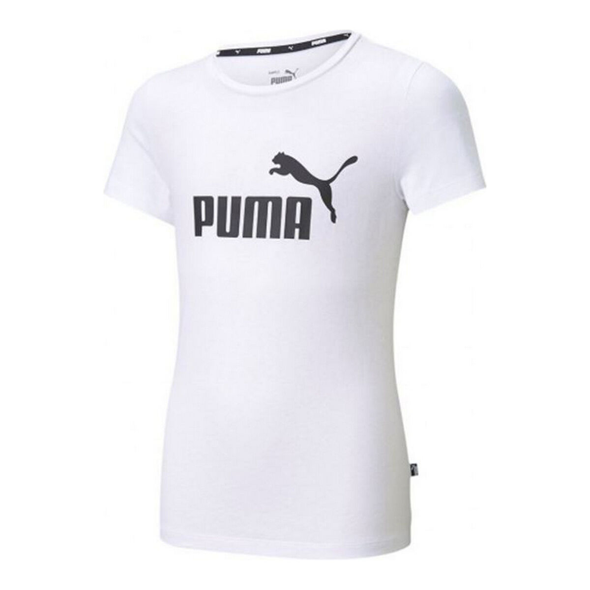 Child’s Short Sleeve T-Shirt Puma ESS Logo Tee White