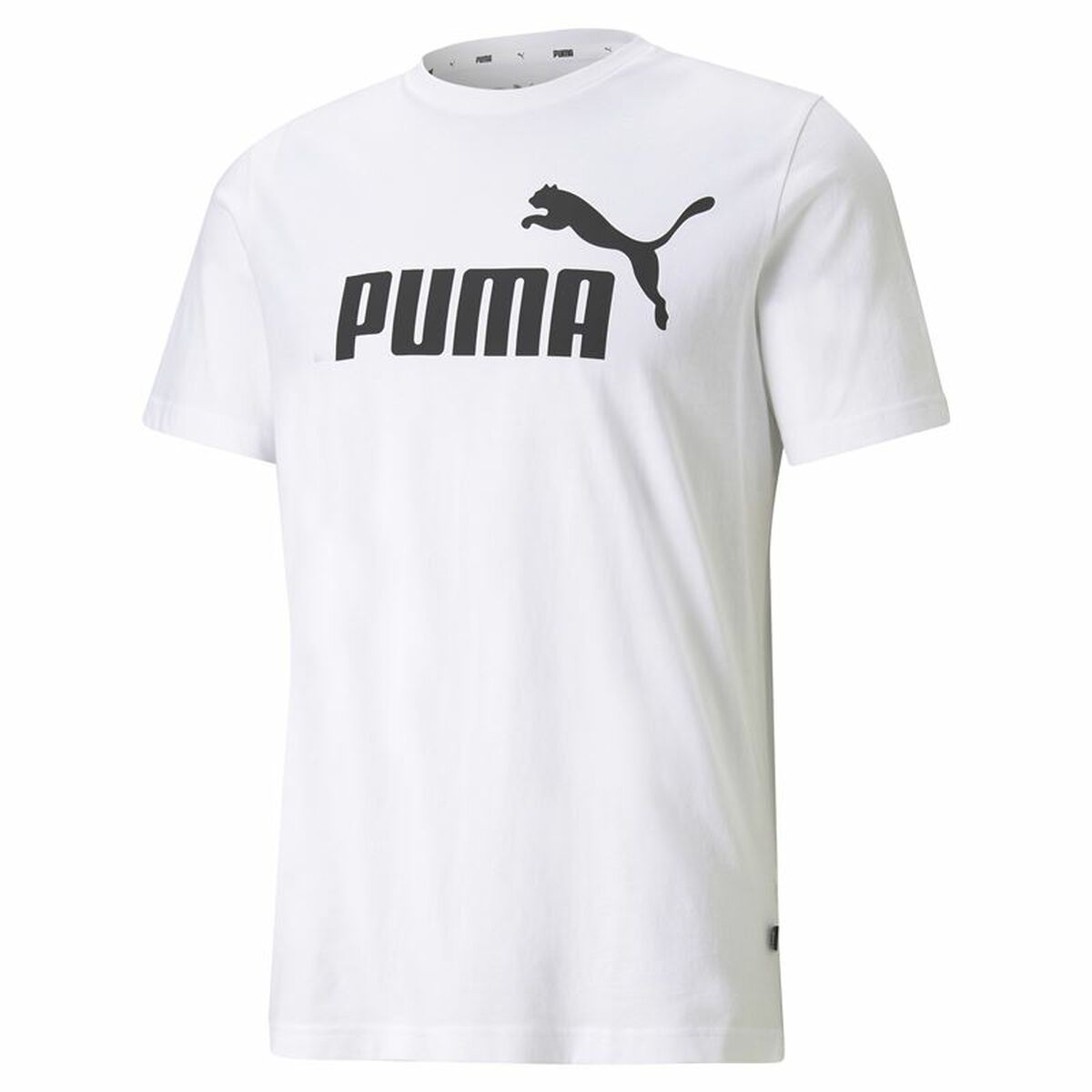 Mens Short Sleeve T-Shirt Puma 586666 02 White (L) (1 Unit)