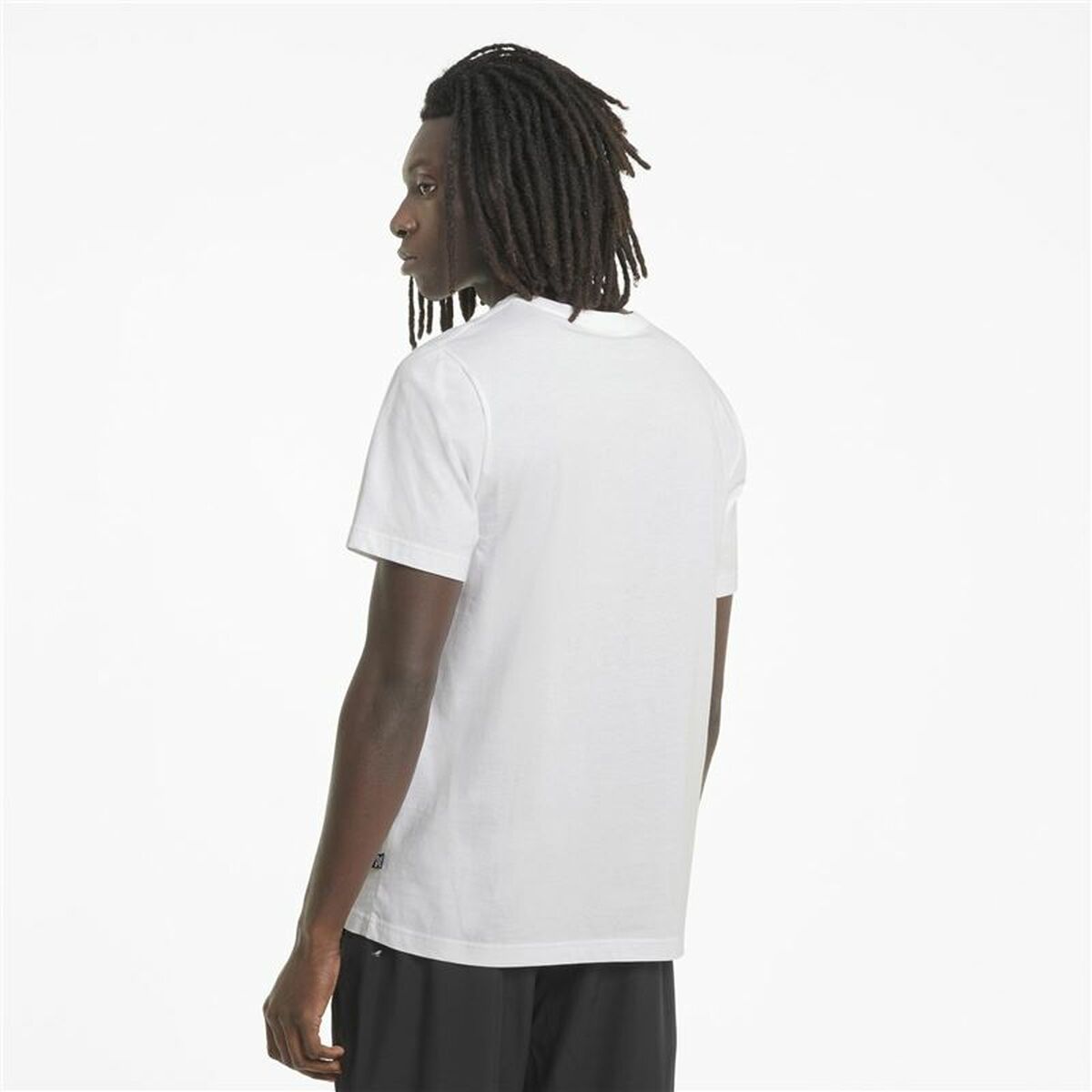 Mens Short Sleeve T-Shirt Puma 586666 02 White (L) (1 Unit)