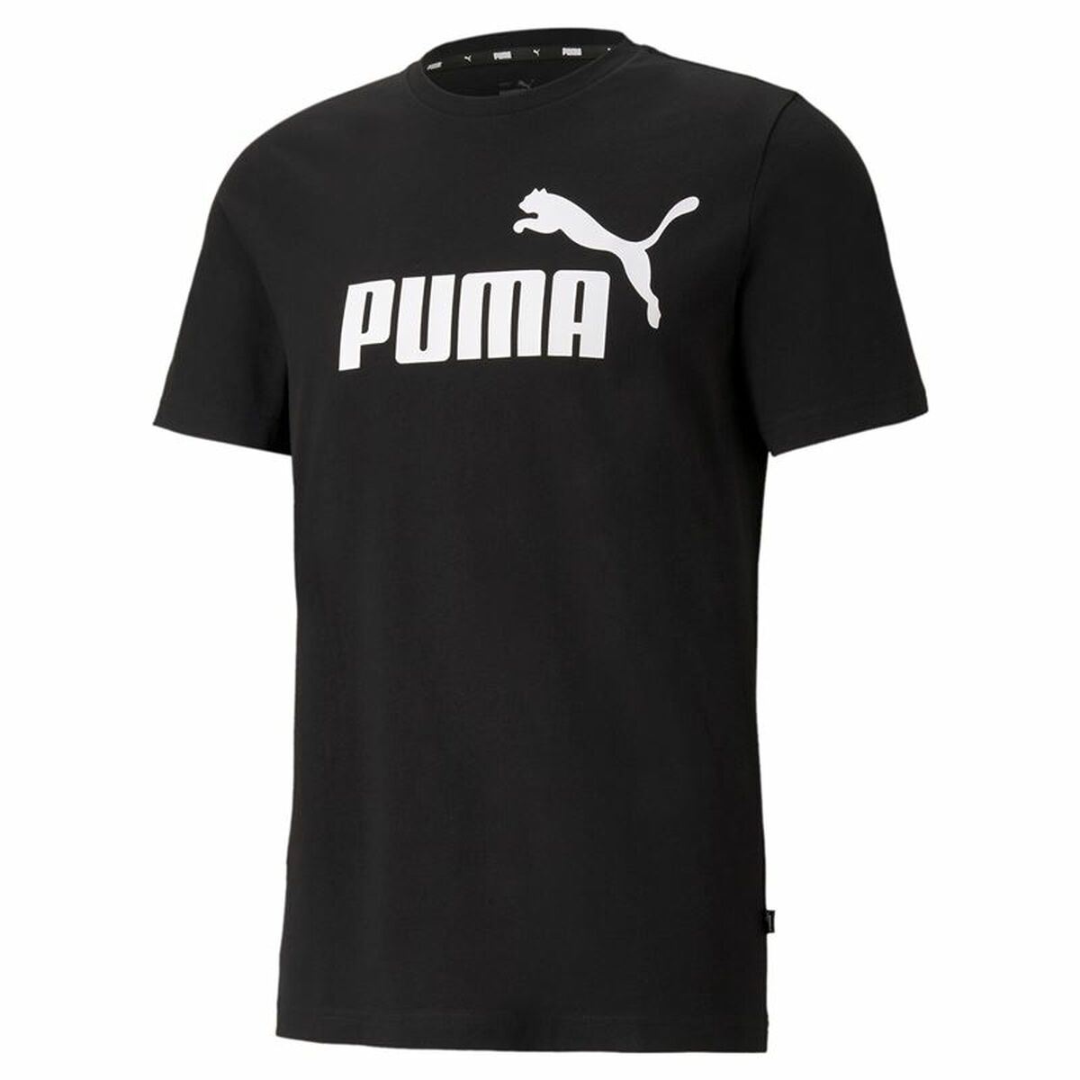 Mens Short Sleeve T-Shirt Puma 586666 01 Black (L) (1 Unit)