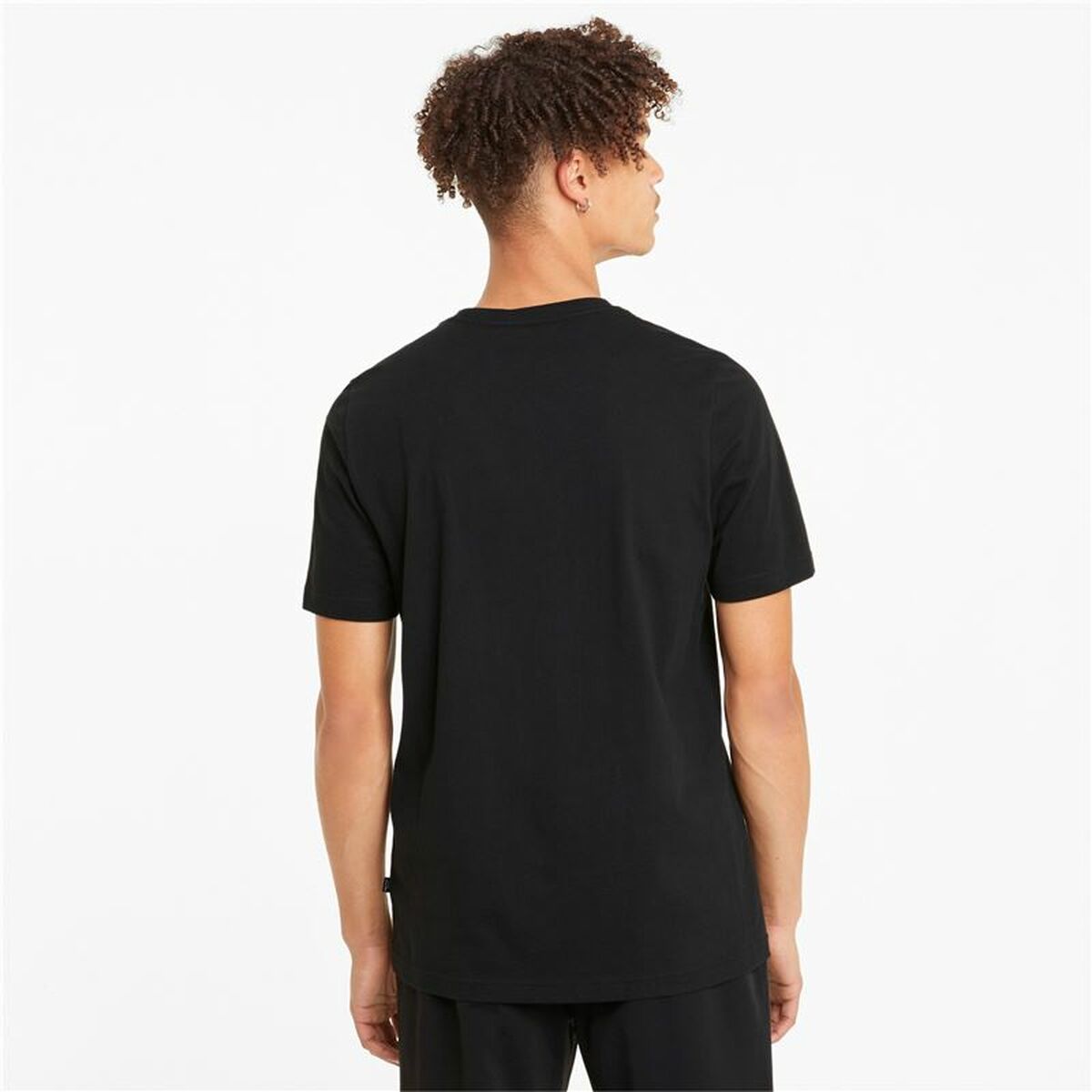 Mens Short Sleeve T-Shirt Puma 586666 01 Black (L) (1 Unit)
