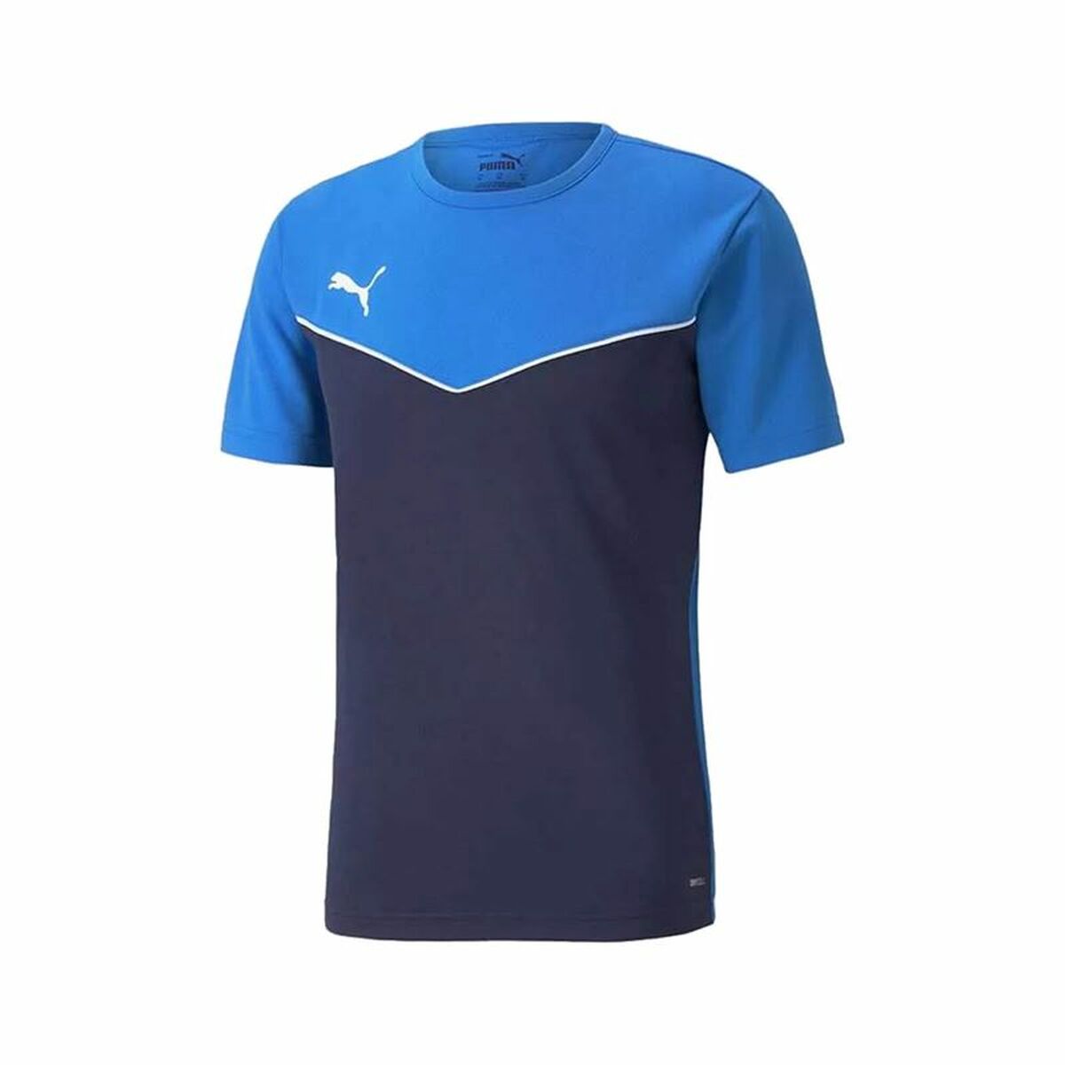 Child’s Short Sleeve T-Shirt Puma  Individual Rise Blue Blue