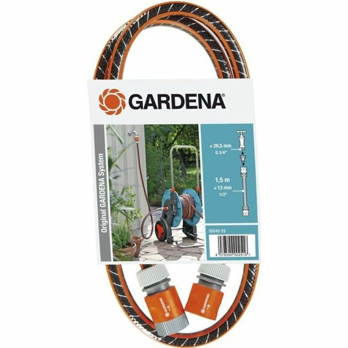 Hose Gardena Ã 15 mm 1,5 m PVC 25 bar