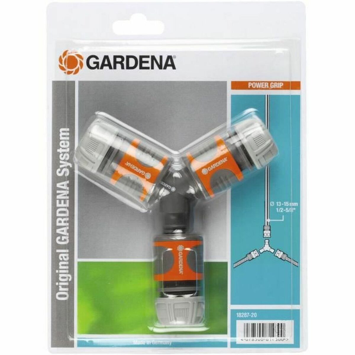 Hose connector Gardena 18287-20  15 mm 1/2″ Triple Irrigation system Hose connector Gardena 18287-20  15 mm 1/2″ Triple Irrigation system