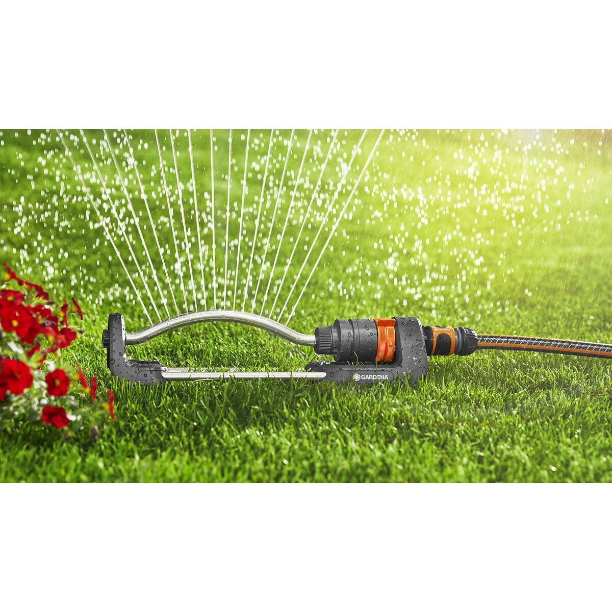 Water Sprinkler Gardena Aqua S Metal polypropylene 220 m