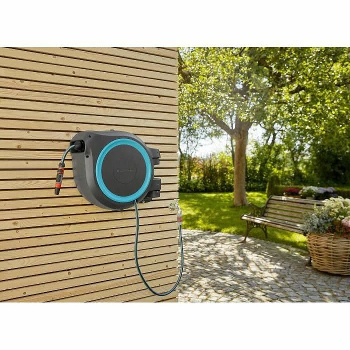 Hose reel Gardena RollUp XL Automatic Wall  13 mm 35 m