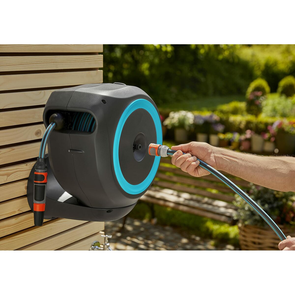 Hose Gardena Wall Mural Rollup S 18600-20 Plastic  11 mm