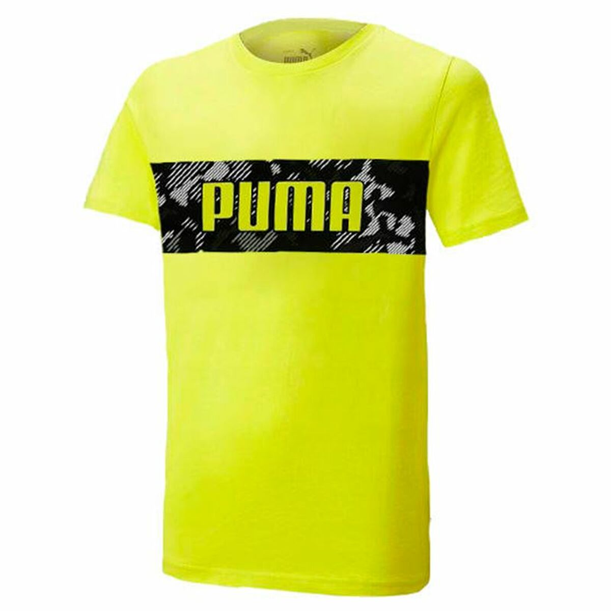 Child’s Short Sleeve T-Shirt Puma Active Sports Graphic Yellow Child’s Short Sleeve T-Shirt Puma Active Sports Graphic Yellow