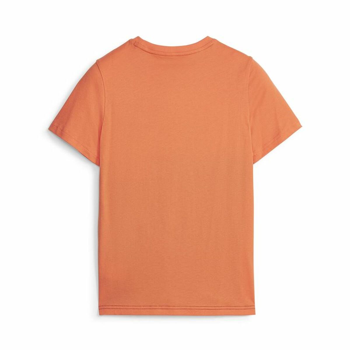 Child’s Short Sleeve T-Shirt Puma Ess Block Black Orange
