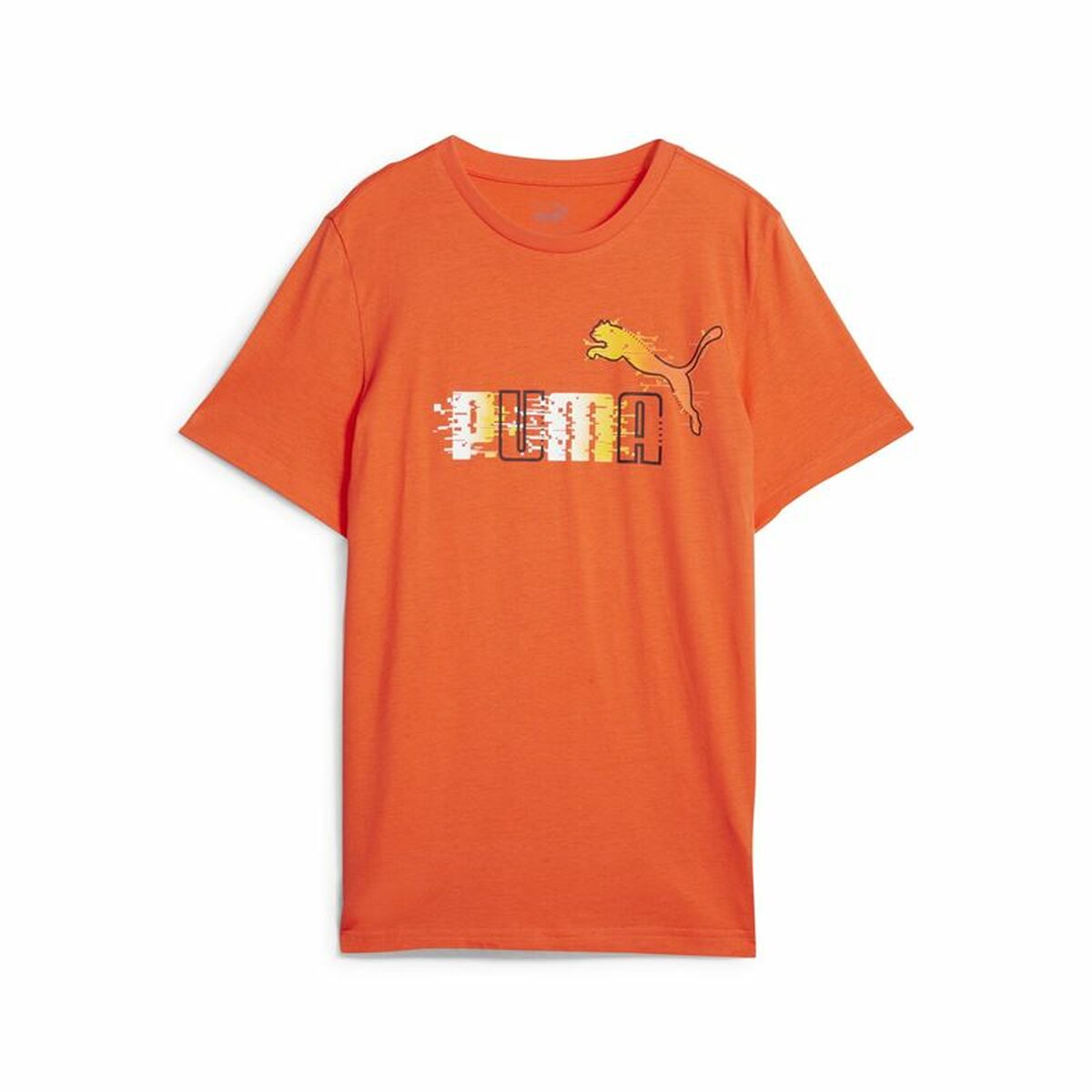 Child’s Short Sleeve T-Shirt Puma Ess+ Futureverse Orange