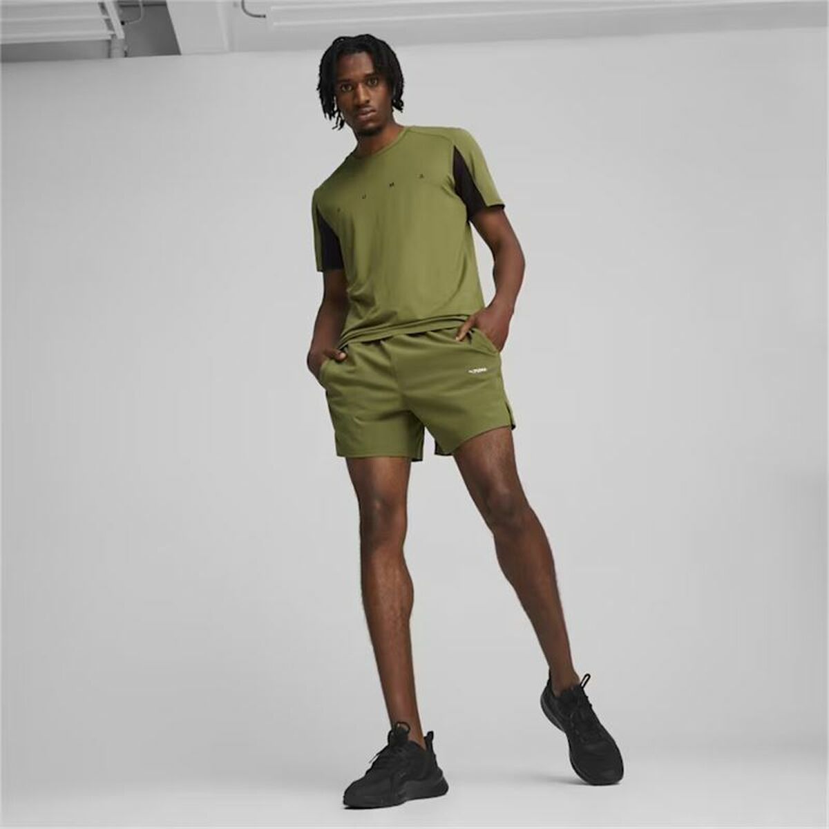Sports Shorts Puma FIT 5″ Olive