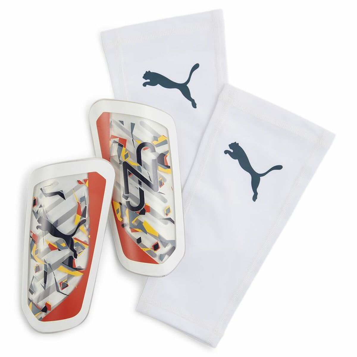 Football Shinguards Puma Neymar Ultra Flex White Football Shinguards Puma Neymar Ultra Flex White