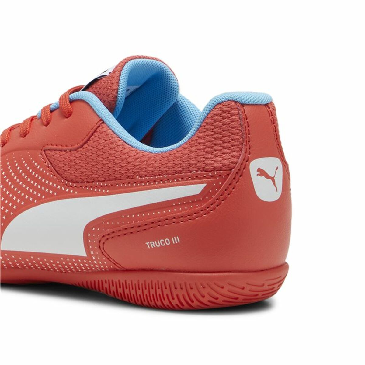 Children’s Indoor Football Shoes Puma Truco II Active White Red Children’s Unisex