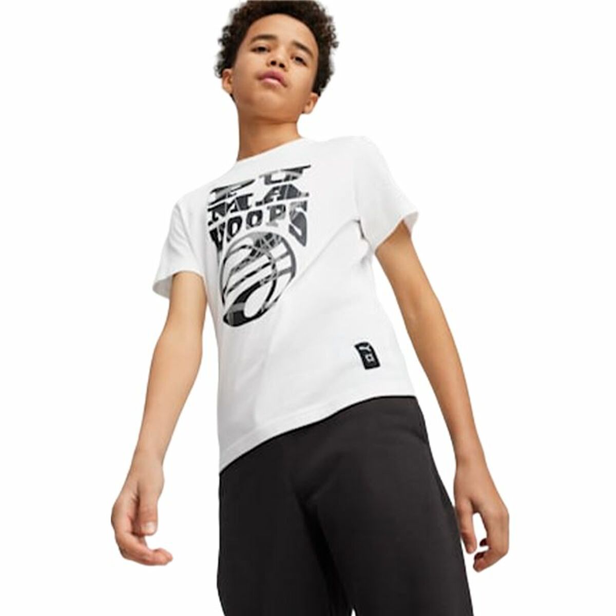 Child’s Short Sleeve T-Shirt Puma Basketball Blueprint