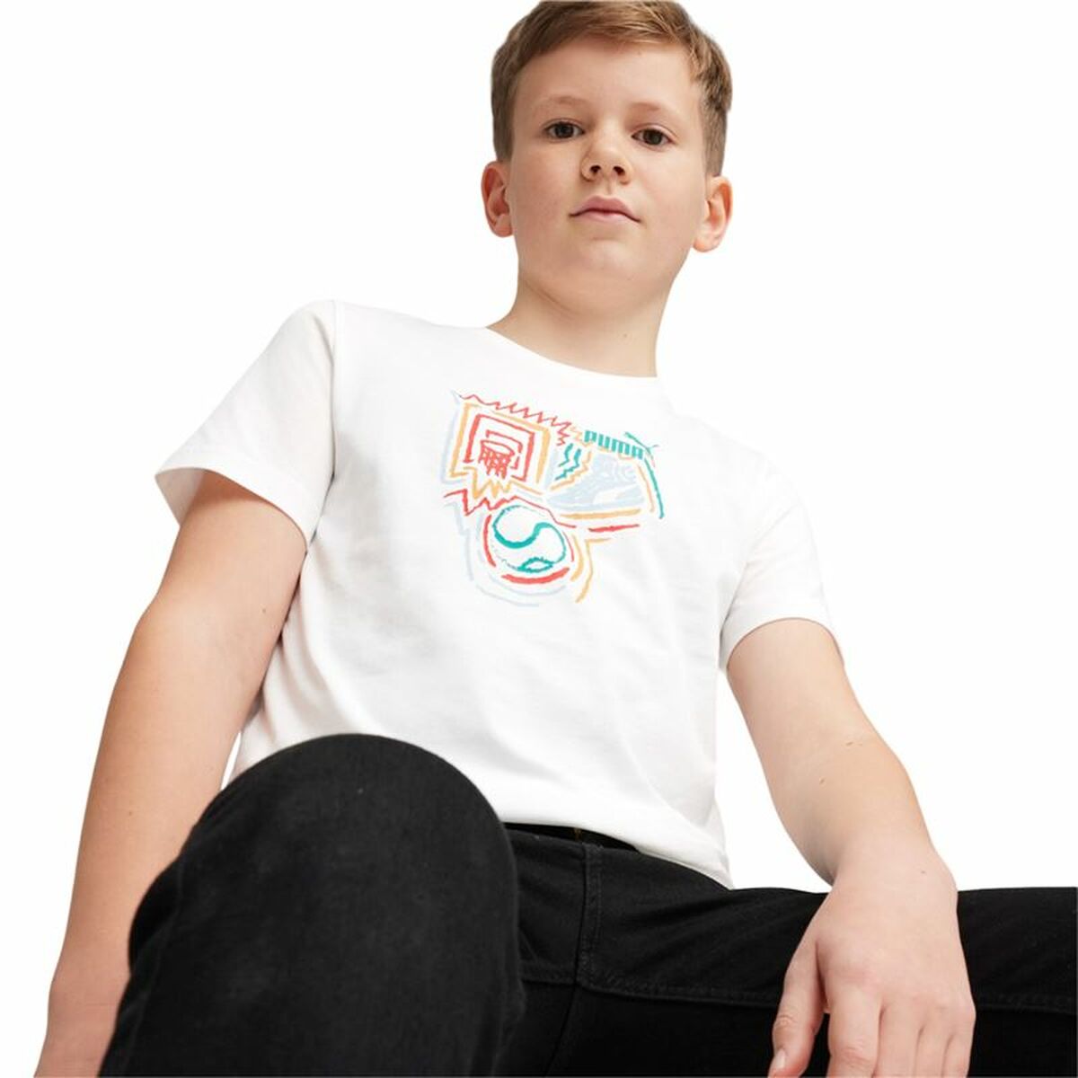 Child’s Short Sleeve T-Shirt Puma GRAPHICS