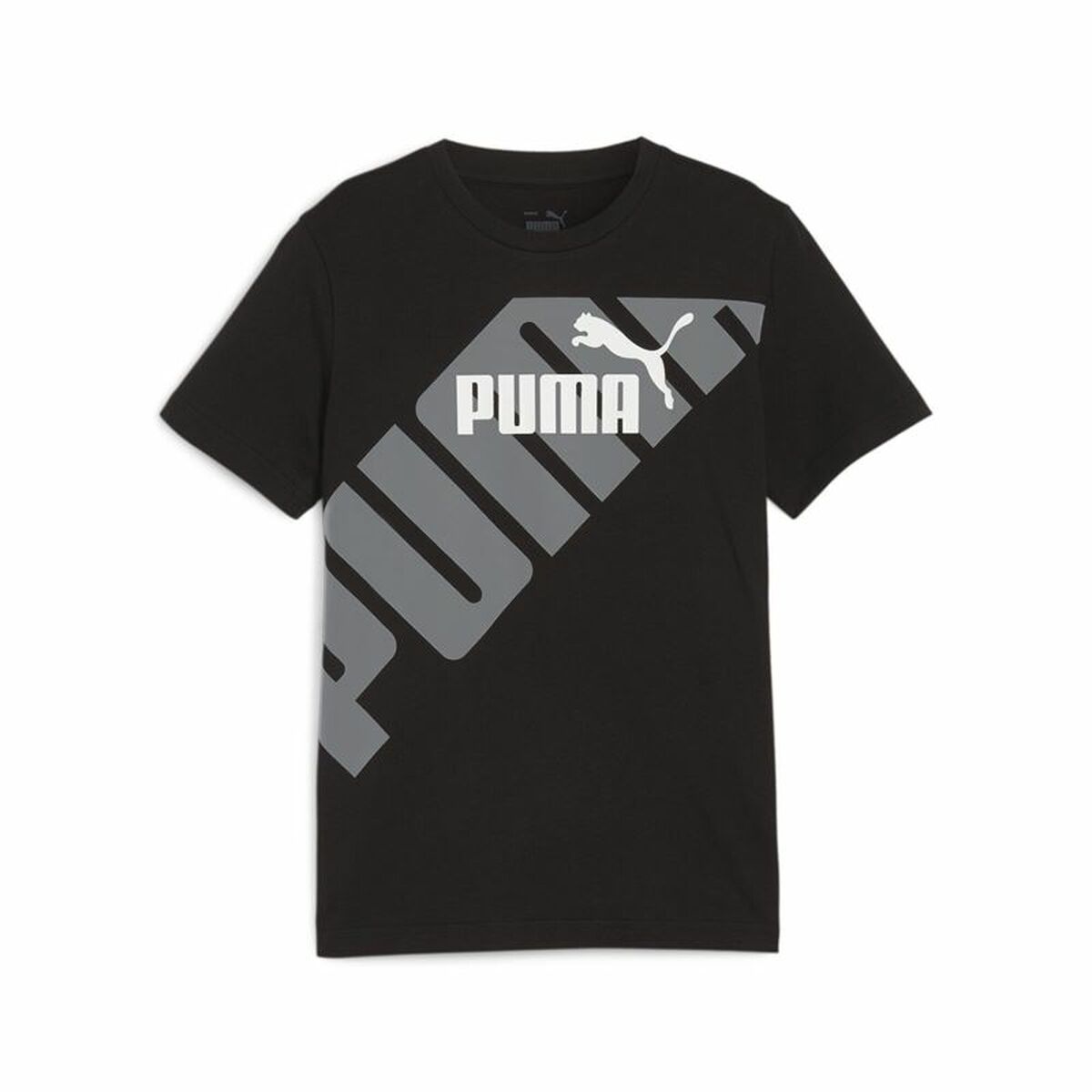 Child’s Short Sleeve T-Shirt Puma Power Graphic Black