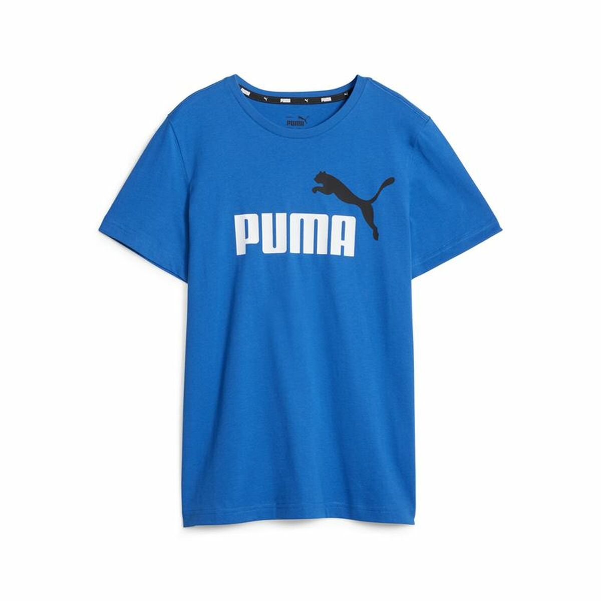 Child’s Short Sleeve T-Shirt Puma Ess+ 2 Col Logo Blue Child’s Short Sleeve T-Shirt Puma Ess+ 2 Col Logo Blue