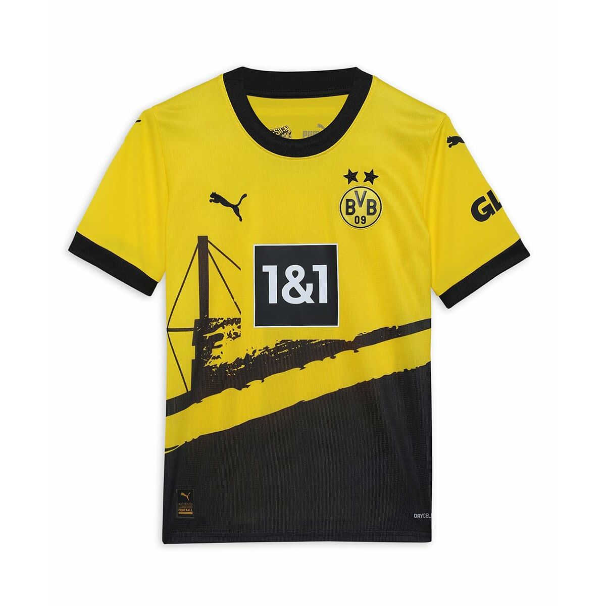 Children’s Short Sleeved Football Shirt Puma BVB Home Jersey Replica Jr (116 cm)