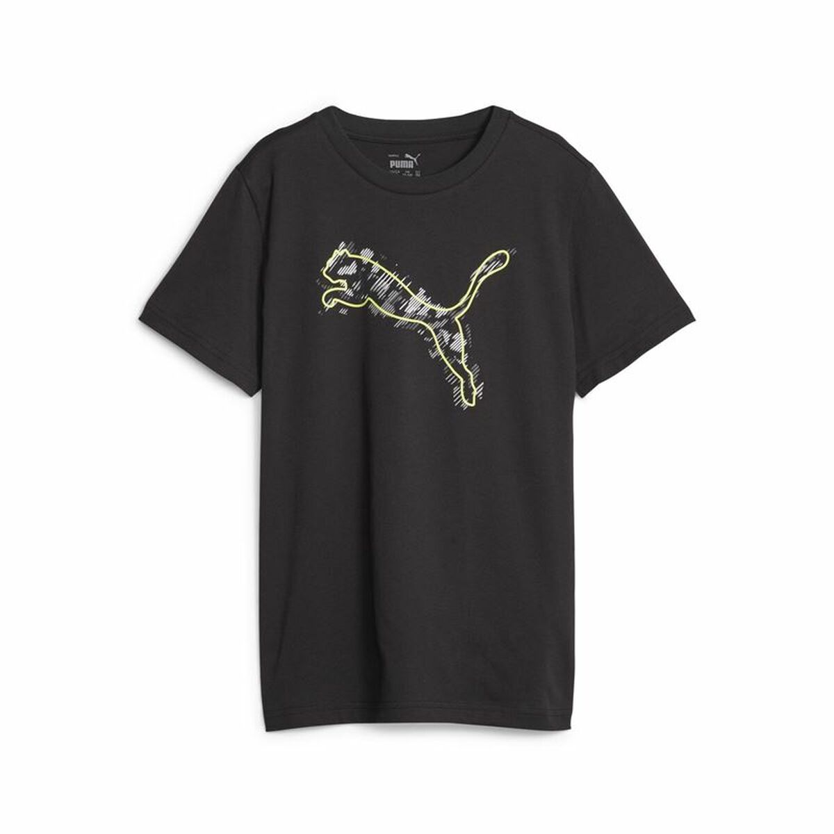 Child’s Short Sleeve T-Shirt Puma Active Sports Graphic Black Child’s Short Sleeve T-Shirt Puma Active Sports Graphic Black