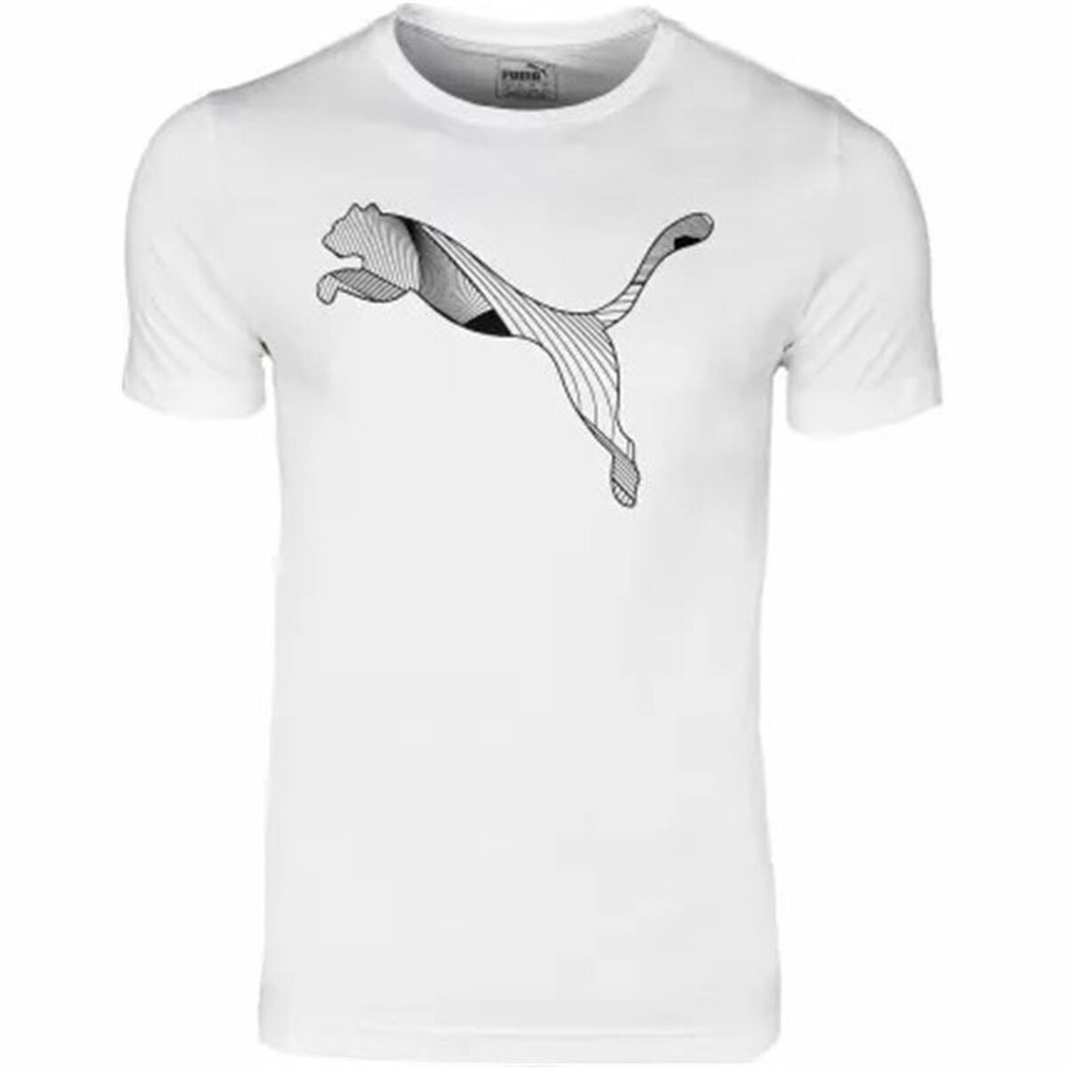 Child’s Short Sleeve T-Shirt Puma Active Sports Graphic White