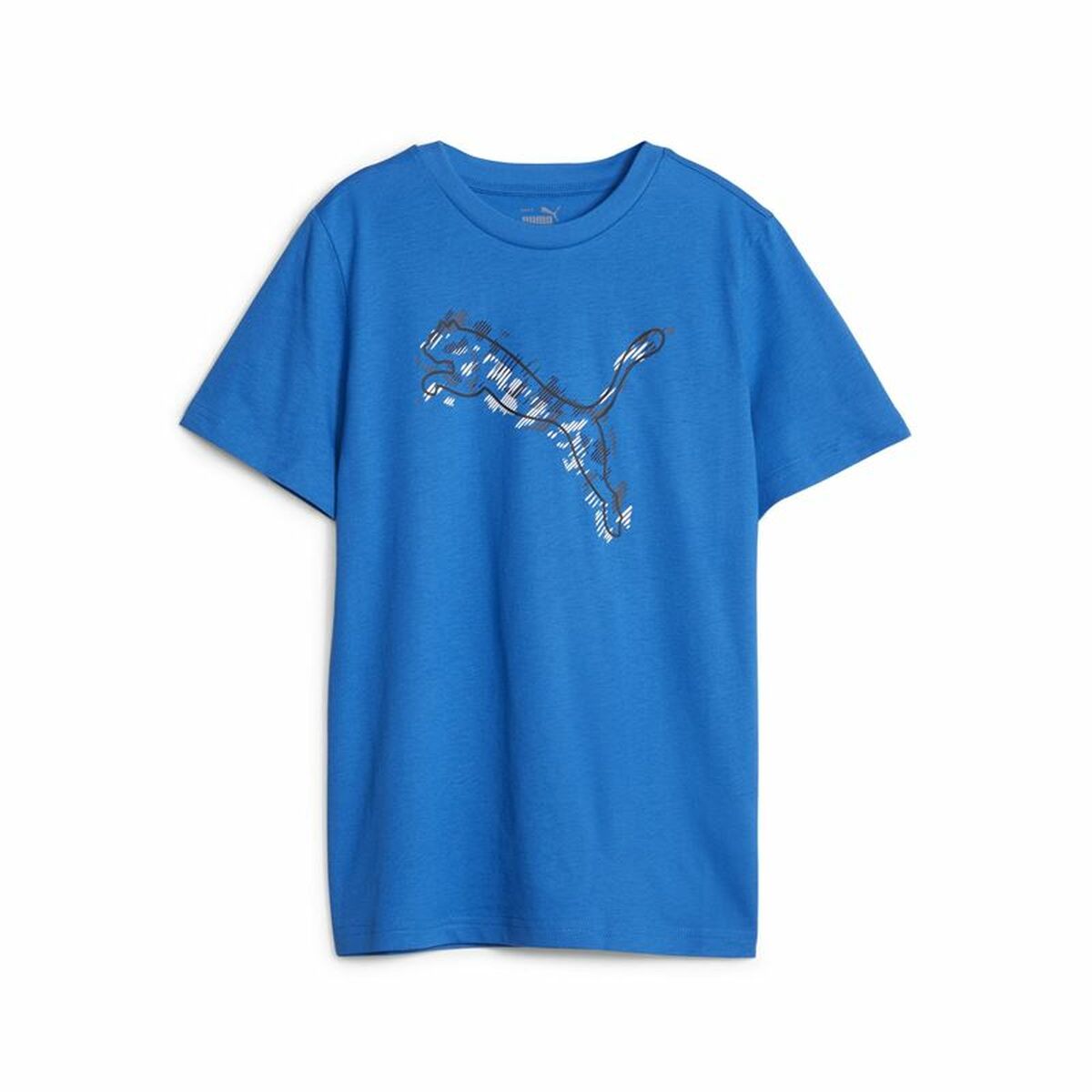 Child’s Short Sleeve T-Shirt Puma Active Sports Graphic Blue