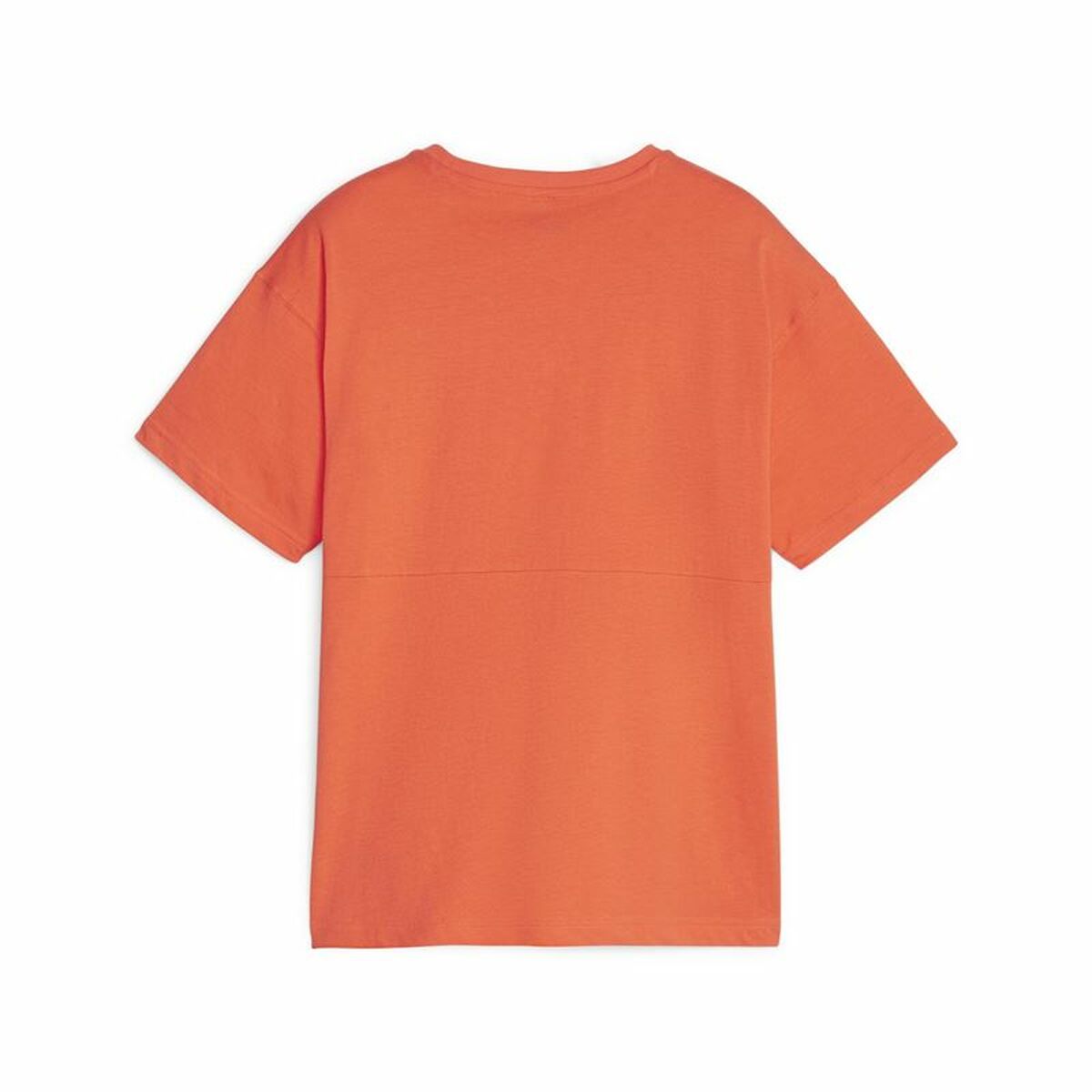 Child’s Short Sleeve T-Shirt Puma Power Colorblock Dark Orange