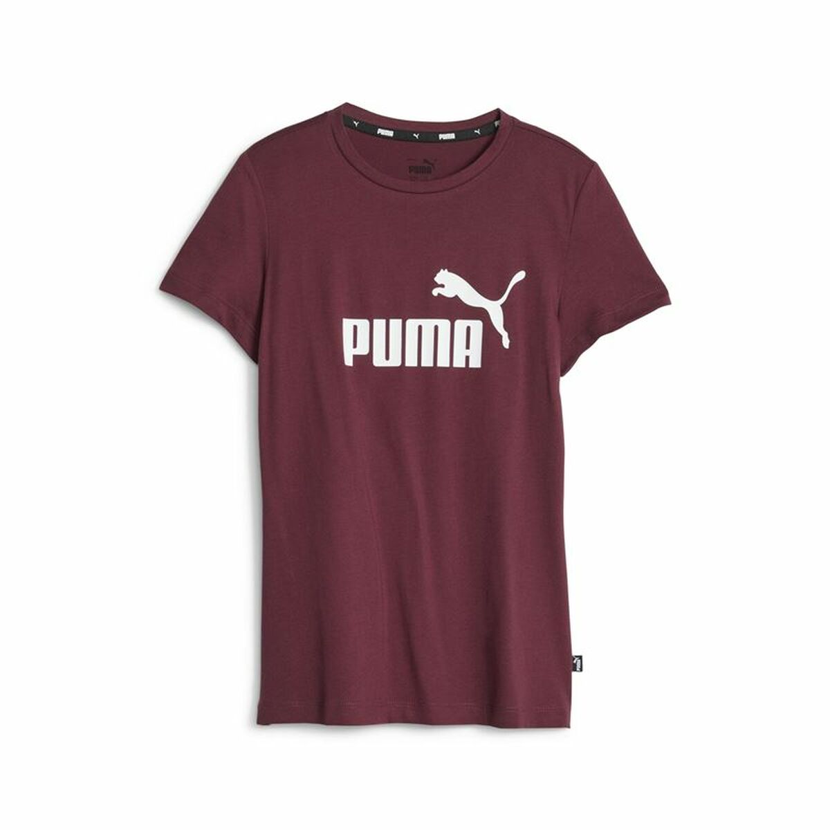 Child’s Short Sleeve T-Shirt Puma Ess Logo Maroon