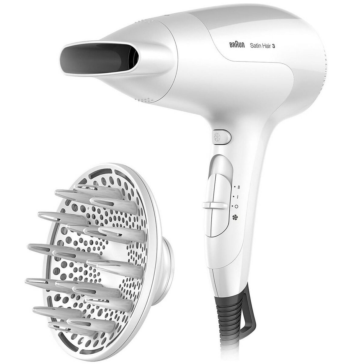Hairdryer Braun BRHD385E White 2000 W Hairdryer Braun BRHD385E White 2000 W