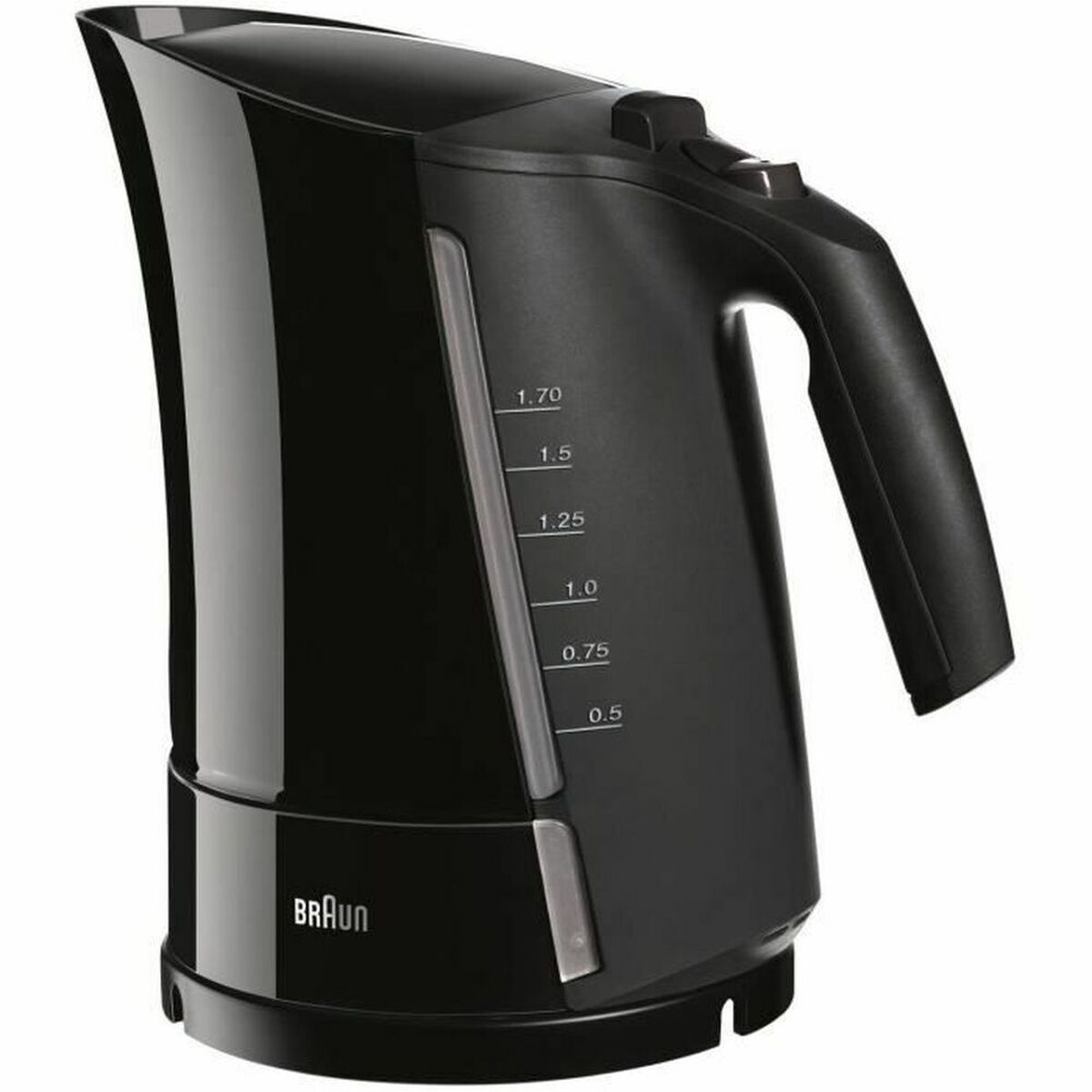 Electric Kettle with LED Light Braun WK300 Black Plastic 2200 W 1,7 L 2200 W Electric Kettle with LED Light Braun WK300 Black Plastic 2200 W 1,7 L 2200 W