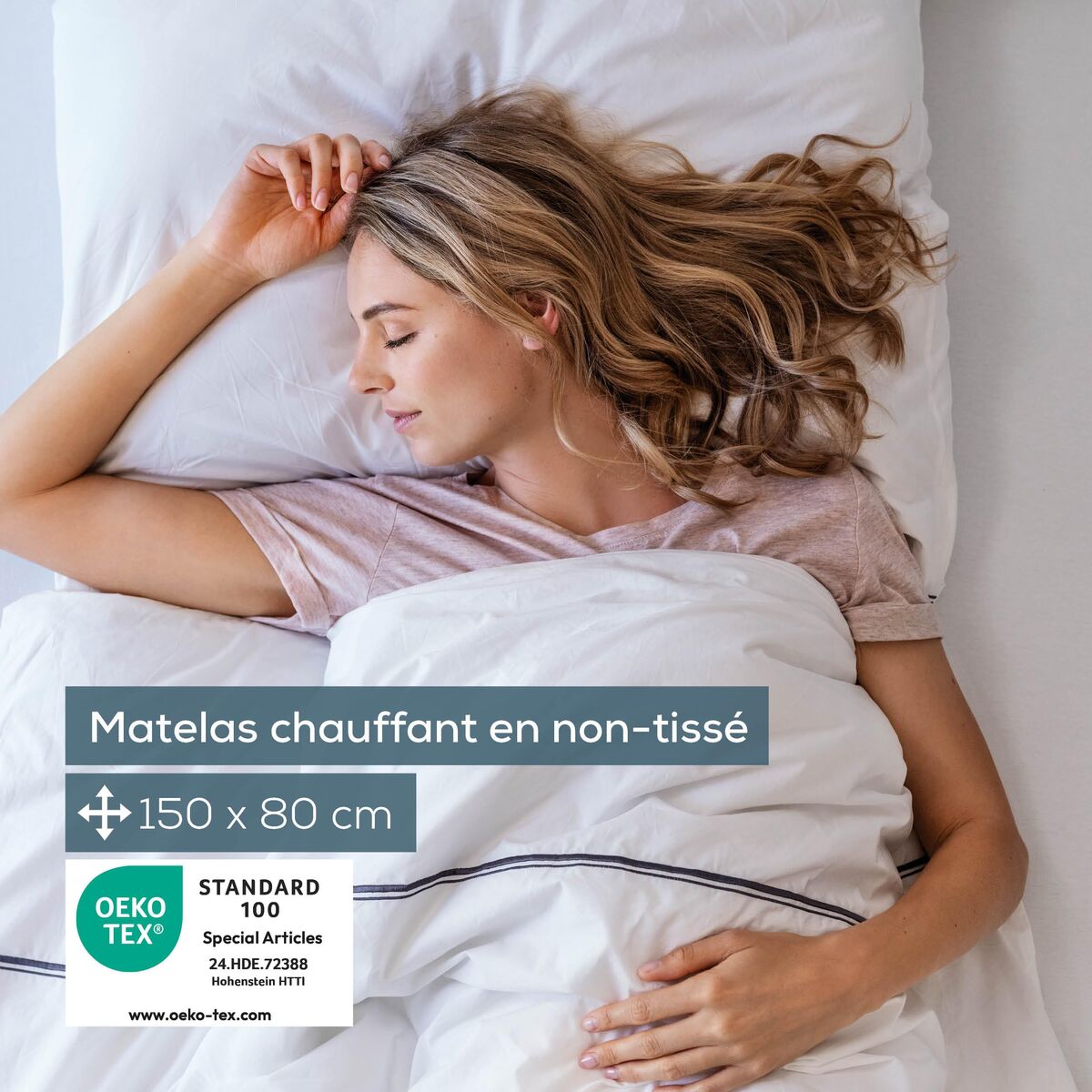 Electric Blanket Beurer TS17 150 x 80 cm White Grey 100 % polyester 65 W