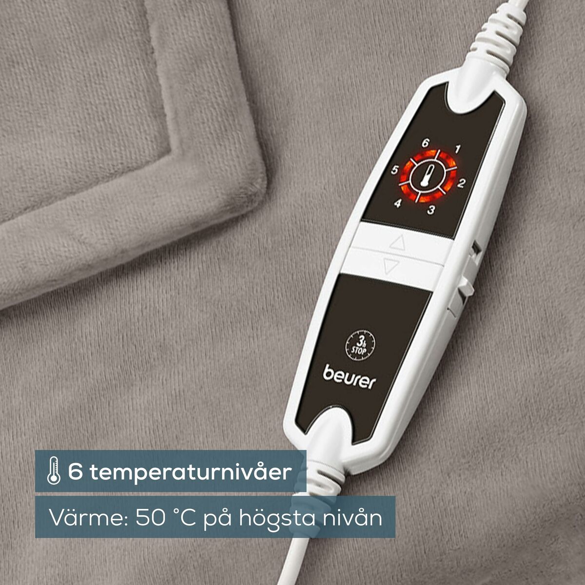 Electric Blanket Beurer HD150XXL 200 x 150 cm Taupe Polyester