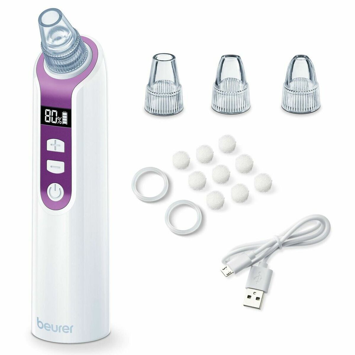 Facial Pore Vacuum Cleanser Beurer 584.17 3W White Facial Pore Vacuum Cleanser Beurer 584.17 3W White