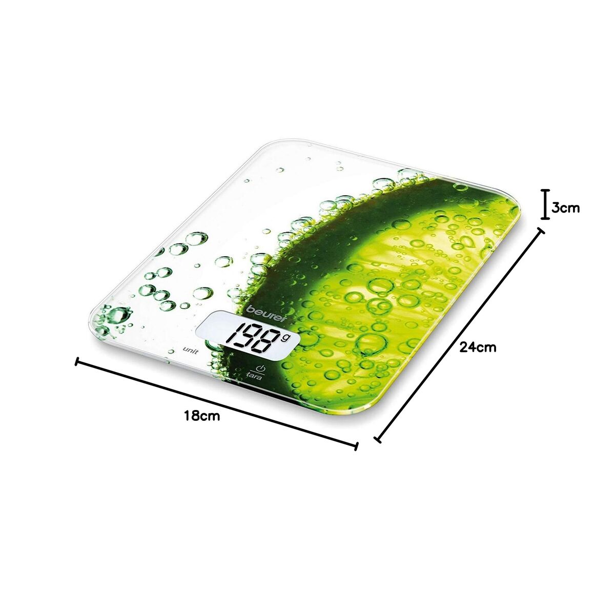 kitchen scale Beurer KS19 FRESH Lime 5 kg