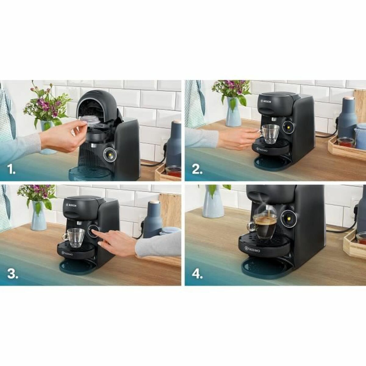 Electric Coffee-maker BOSCH TAS16B2 Black 1400 W 700 ml