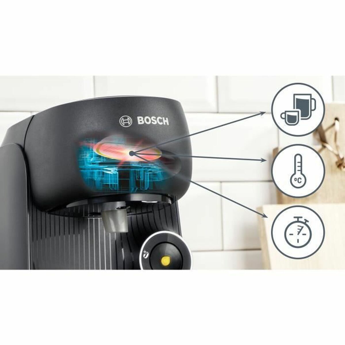 Electric Coffee-maker BOSCH TAS16B2 Black 1400 W 700 ml