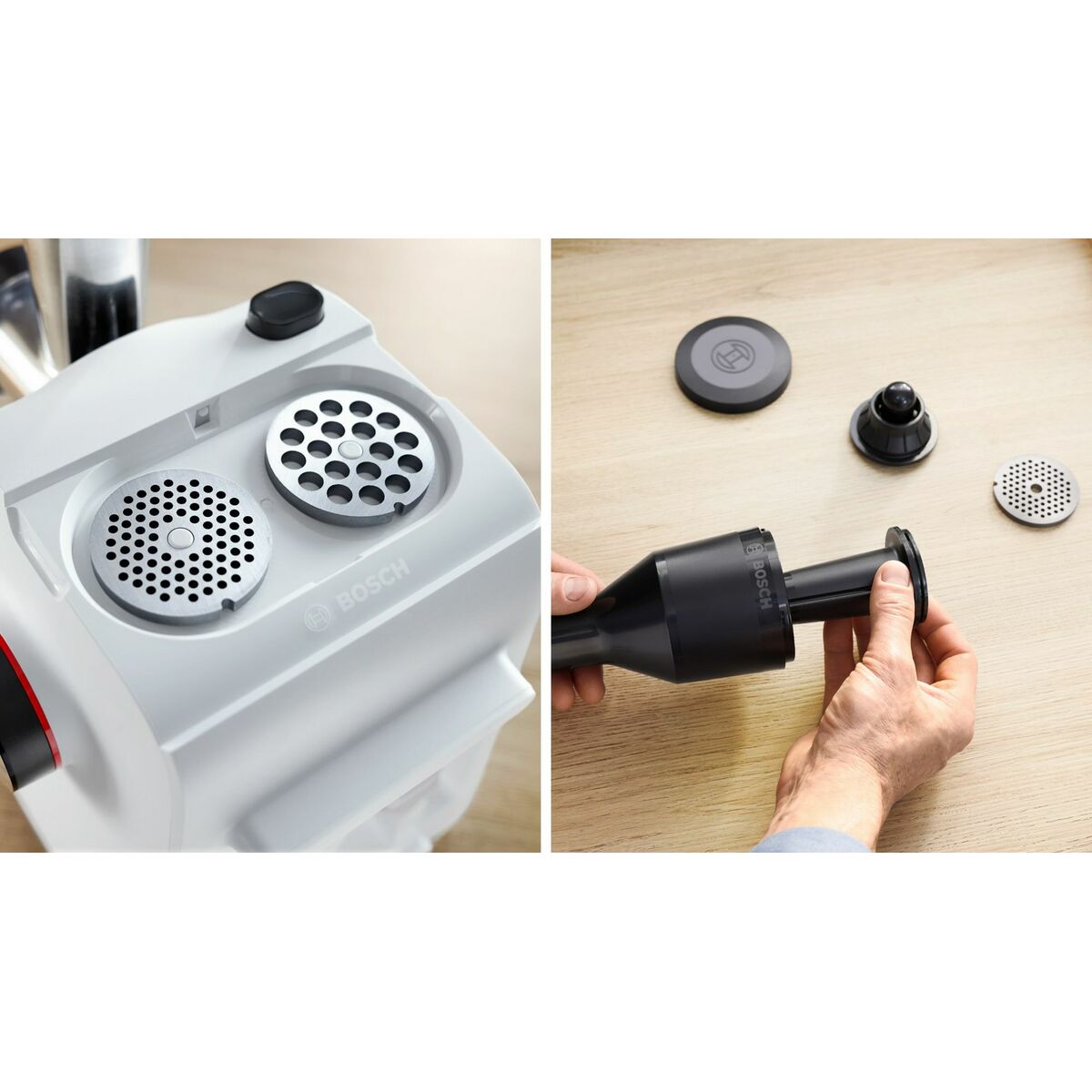 Meat Grinder BOSCH MFWS420W White Black Stainless steel