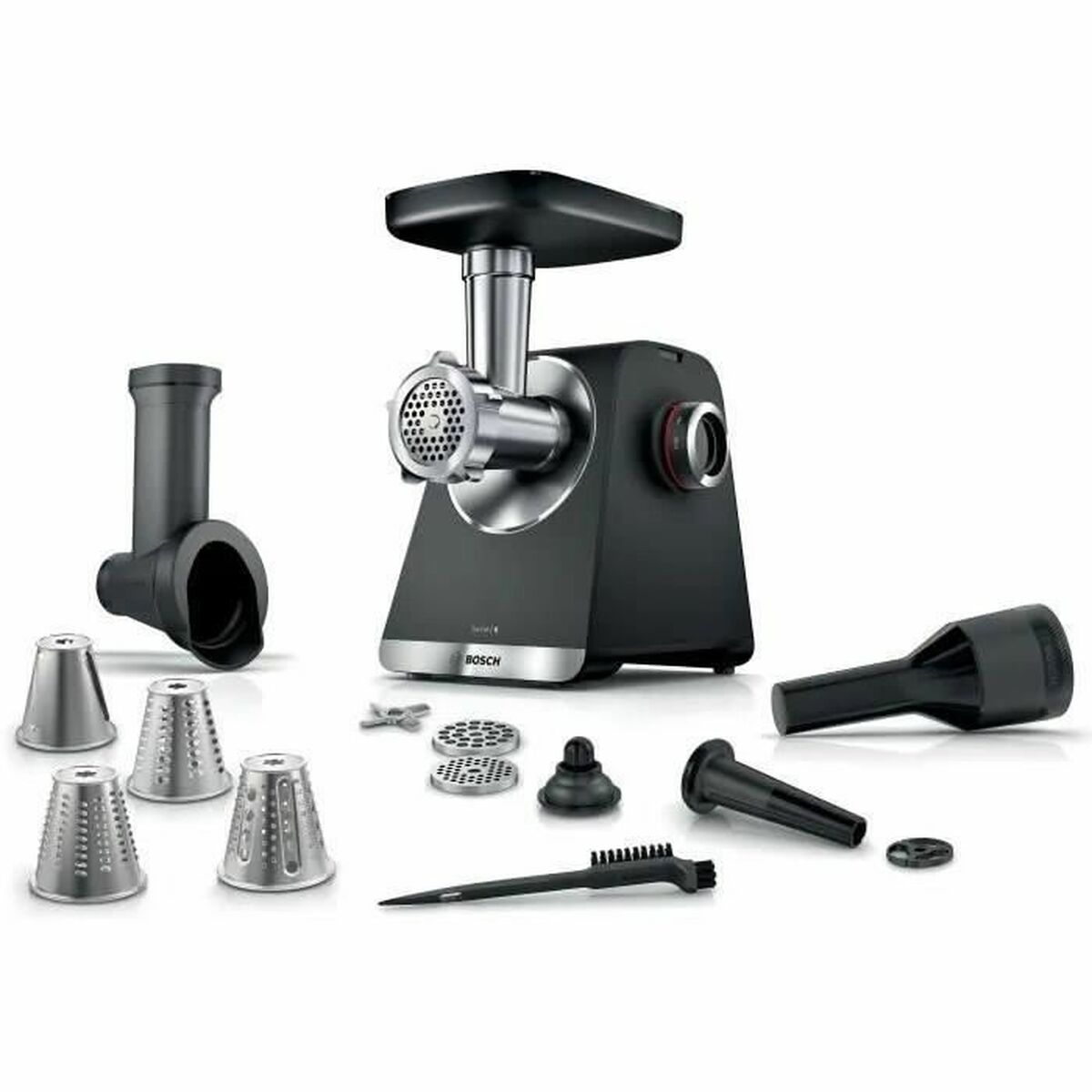 Mincer BOSCH Serie 6 MFWS640B Black Stainless steel Plastic 500 W 350 ml 1,3 Kg/min