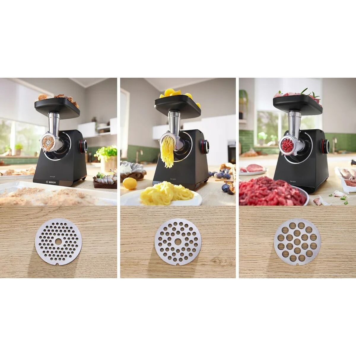 Mincer BOSCH MFWS430B Black Silver Plastic 1900 W 2,5 Kg/min