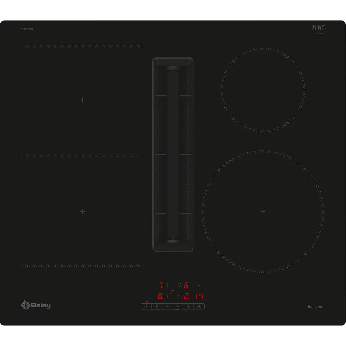 Induction Hot Plate Balay 3EBC963ER 59,2 cm 7400 W Induction Hot Plate Balay 3EBC963ER 59,2 cm 7400 W